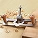 Router Plane, Adjustable Blade, Stainless Steel Design, Comfortable Wooden Handle Handheld Wood Planer Grooving Tool with Depth Stop for Cutting Dados Grooves Mortise