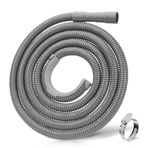Funmit 14Ft Universal Washing Machine Drain Hose Flexible Extension Hose Fit for Most Household Washing Machines