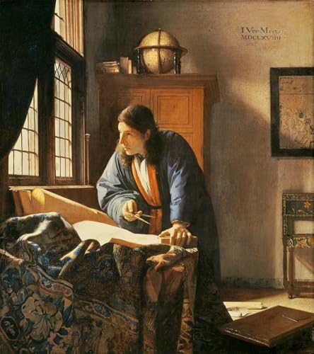Toile abstraite Vermeer 60x90cm | Rompre la monotonie des murs de salon