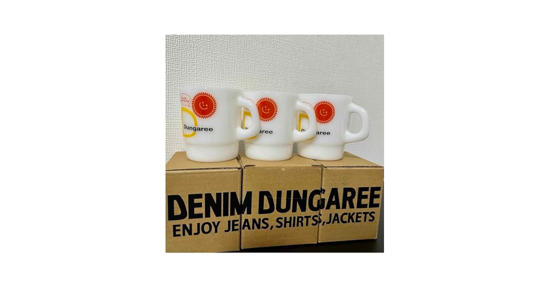 デニムアンドダンガリー　DENIM DUNGAREE ノベルティ　マグカップ Amazon.co.jp: デニム&ダンガリー マグカップ ノベルティ 3個
