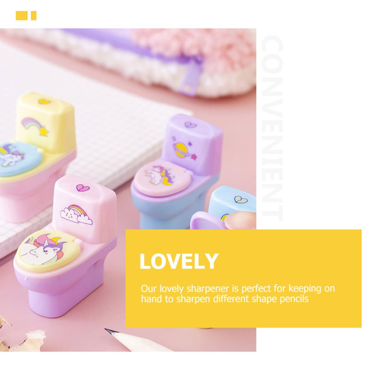 NUOBESTY 4 Ensembles Support De Taille-Crayon Pour Enfants Taille-Crayon Manuel Électrique Pour Salle De Classe Taille-Crayon Pour Jouets Pour Enfants Taille-Crayon À Main 12 pièces * 4