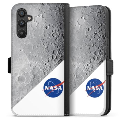 Coque rabat Galaxy A34 5G anti-choc - Protégez l'écran avec l'étui magnétique NASA Lune