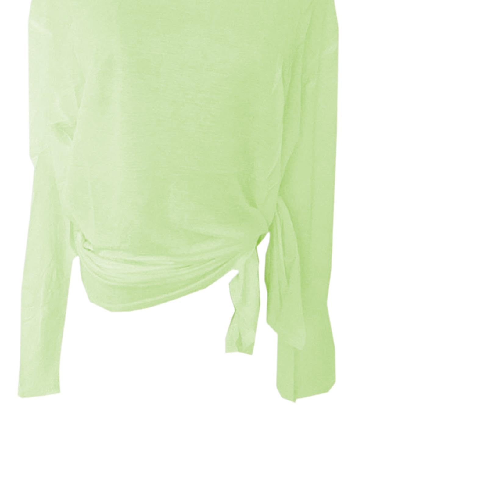 zoomella Womens Long Sleeve T Shirts Lightweight Thin Basic Top for Club Bar Swimming green-picture-41