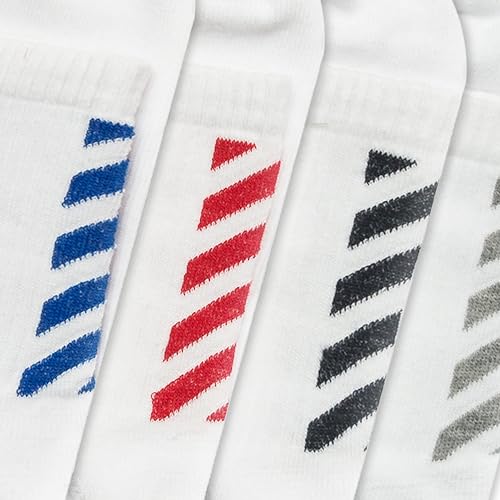 RAFRAY Athletic Sport Socks for Men & Women – Striped Design – Breathable & Comfortable – Ankle Length – Cotton – Gift Box3