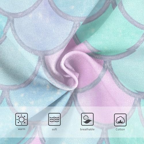 Florals Toddlers Underwear Floral 2t Cotton Little Girl Panties Pastel Mermaid Scales Glittery Pink Briefs Girls Undies3