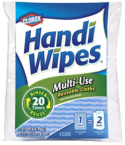 Clorox Handi Wipes Multi-Use Reusable Cloths, 6 Count