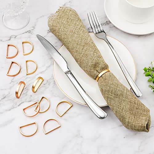 12pz Portatovaglioli in Metallo, Anelli tovaglioli...