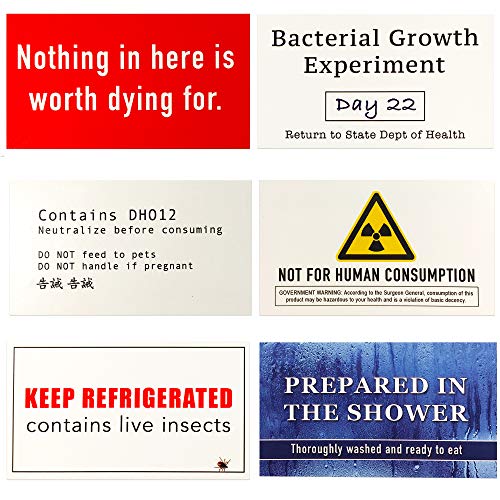 Food Theft Deterrent Labels - Funny Gift for Office, Coworkers, Employees, Roommates
