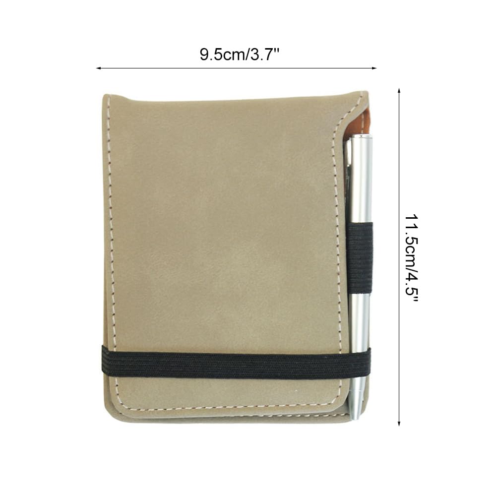 DONGKER Porta Tarjetas de Golf con Bolígrafo, Billetera de Cuero PU para Tarjetas de Puntuación, Regalo para Golfistas