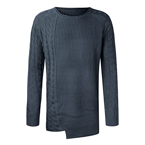 Vestes d'hiver pour hommes cardigan chaud tricoté manteau matelassé