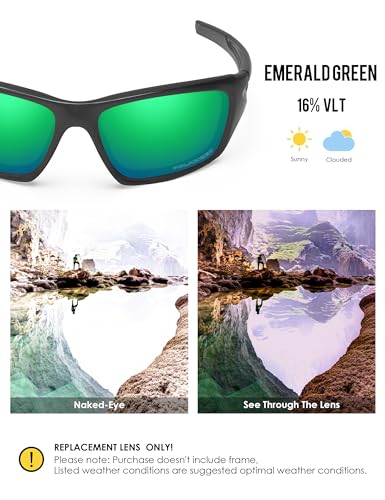 Image of BLAZERBUCK Polarized Replacement Lenses for Oakley Valve New 2014 OO9236 Sunglass