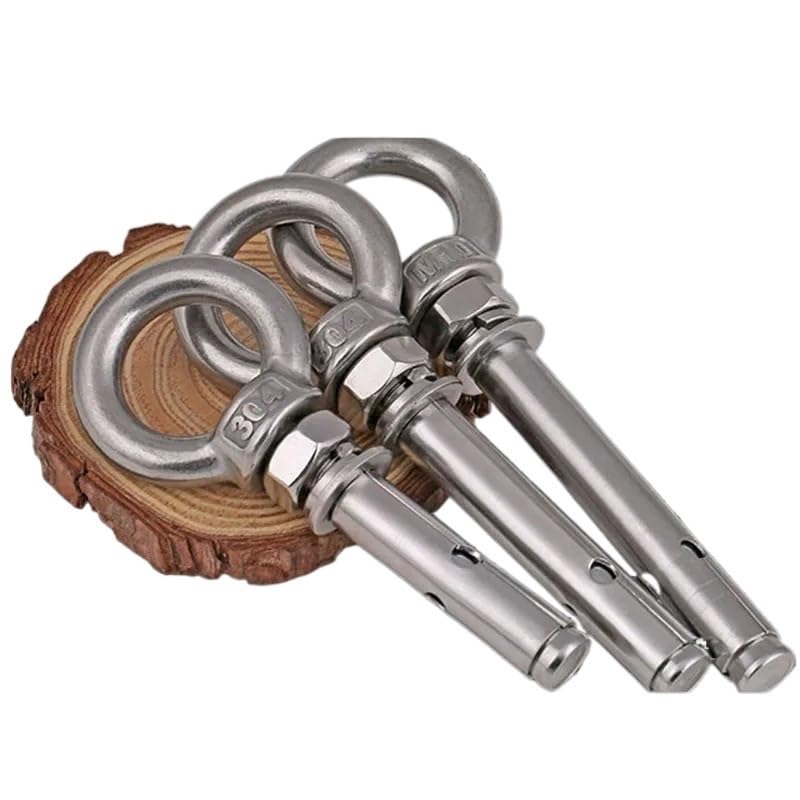 Tornillos De ExpansióN Anclajes de manguito hormigón M14 14 mm con pernos expansión y argolla elevación acero inoxidable 304(M14X120mm-1pcs)