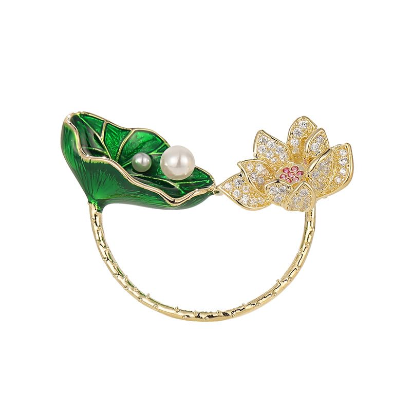 Spilla da donna per anniversario, regalo per moglie, spilla con perle naturali selezionate a mano di qualità AAA e moissanite color D, regalo per mamma, fidanzata, lei, NO11141, metallo, perla