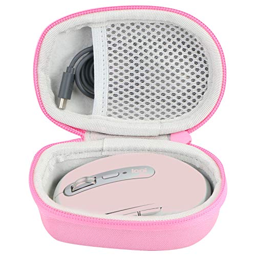 Image of co2crea Hard Travel Case for Logitech MX Anywhere 2 3 Gen 2S Wireless Mobile Mouse (Pink Case)