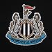 Newcastle United FC Official Gift Mens Contrast Sleeve Polo Shirt Black Large