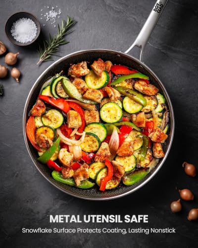 Image of 20-Piece Hybrid Stainless Steel Cookware Set, Non Stick Pots and Pans