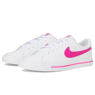 Nike Kids Court Legacy (Big Kid) Kids Shoes White/Laser Fuchsia
