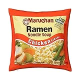 Opalous Instant Ramen Noodle Soup Chicken Flavor Throw Pillow Covers 18''X18'' Velvet Cozy Soft Funny Food Throw Pillow Case Home Decor Pillowcase Cushion Case for Couch Sofa Bed