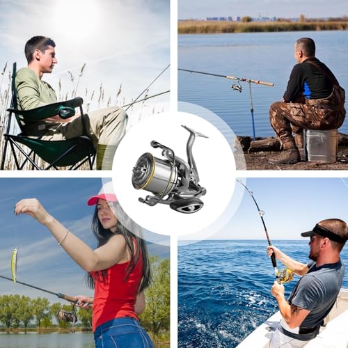 Moulinet baitcasting en acier inoxydable 17+1BB haute performance robuste - 3
