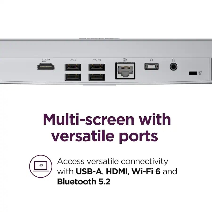 Image of Lenovo AIO 24 inch FHD All-in-One Desktop Computer for Home Office, 64GB RAM, 4TB PCIe SSD, Intel Processor, WiFi 6, Bluetooth 5.2, HDMI, RJ-45, Keyboard and Mouse, Windows 11 Professional
