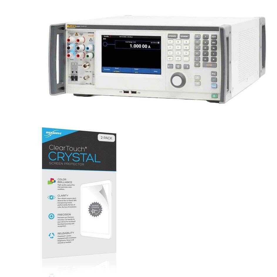 BoxWave Screen Protector Compatible With Fluke 5540A - ClearTouch Crystal (2-Pack), HD Film Skin - Shields From Scratches