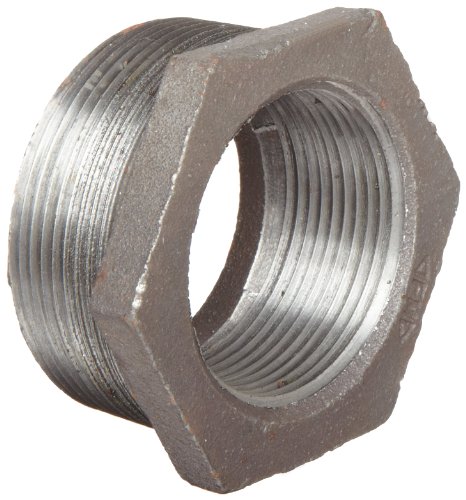 Anvil 8700129755, Cast Iron Pipe Fitting, Hex Bushing, 2" NPT Male x 1/2" NPT Female, Plain Finish