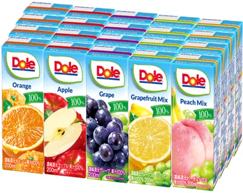 Dole 100%フルーツジュース 5種類20本入り Dセット Dole 100%フルーツジュース 5種類20本入り Dセット