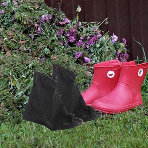 Cubrecalzados impermeables para lluvia Mobestech para hombre, protectores antideslizantes reutilizables para exteriores miniatura 7