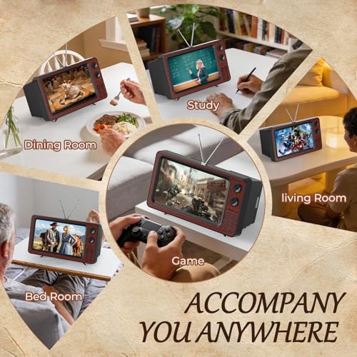 SEANCHEER Retro TV Cell Phone Screen Magnifier HD - Image 6