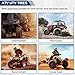 MaxAuto Set of 4 ATV Tire 145/70-6 &16x8-7 Mini Bike Tires, 145x70-6 All Terrain UTV Tire 16x8x7 Go-Kart Quad Tires,6 PR Tubeless, 4 Pack in 2 Packages