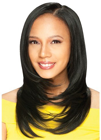 INVISIBLE PERFECT LAYER 4PCS - MODEL MODEL POSE 5 Human Hair Mastermix Weave #1B/30