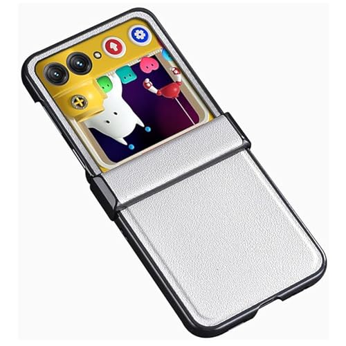 Lzzox Motorola razr 70 2026 / razr 60�p �P�[�X [�q���W�ی�] �G���K���g��PU���U�[�e�N�X�`���g�ѓd�b�ی�J�o�[(�z���C�g�Arazr 70)