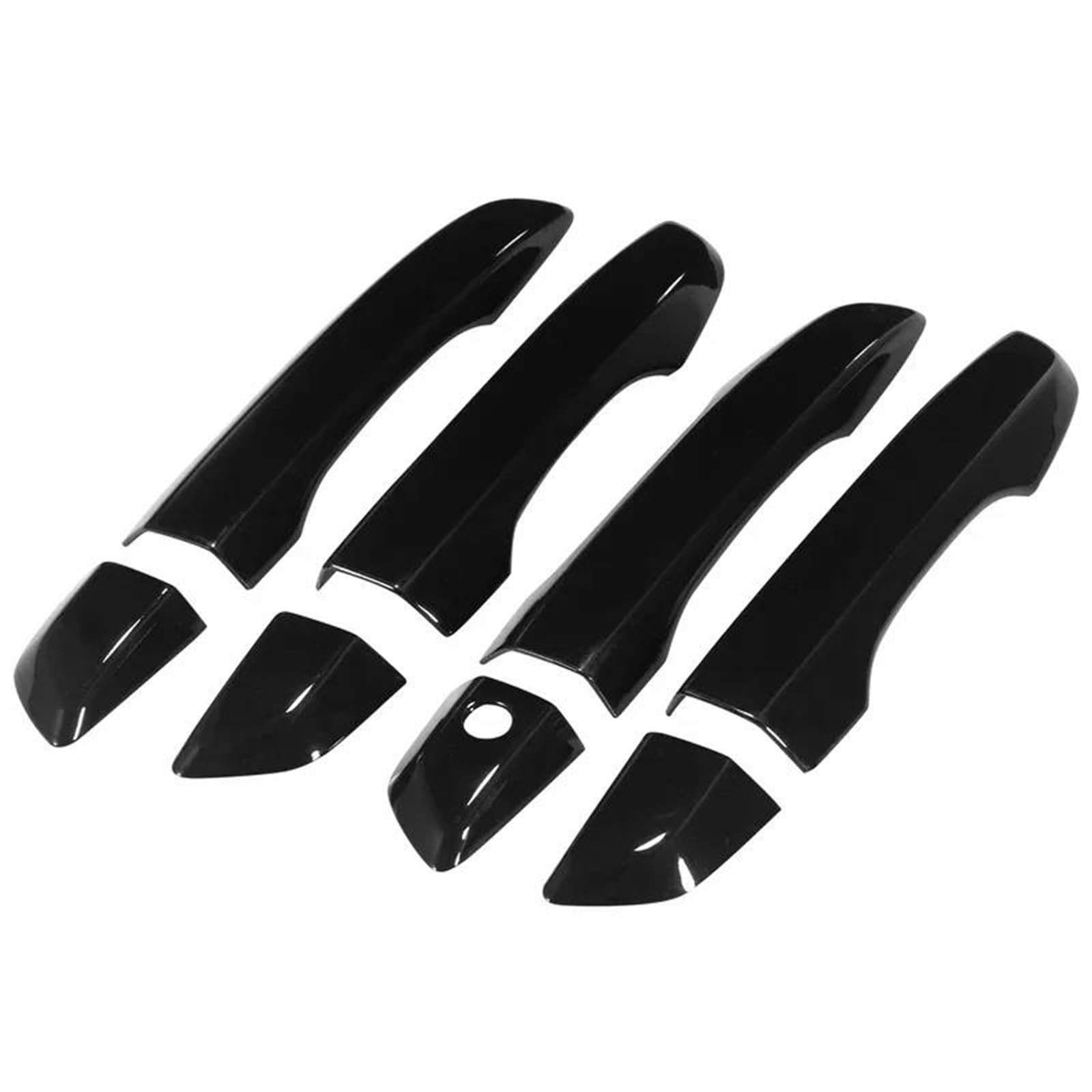 NOHEEU Car Accessories Door Handle Trim ABS Exterior Strip Cover Decorative for Civic 10th Gen 2016-2021(Black A)