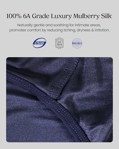 Men's Silk Underwear, 100% Mulberry Silk Panties for Men, Bikini Style Mid-Rise Classic Briefs2