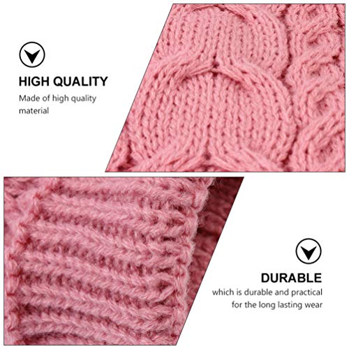 Balacoo Pink Dog Sweater Winter Warm Pet Clothes