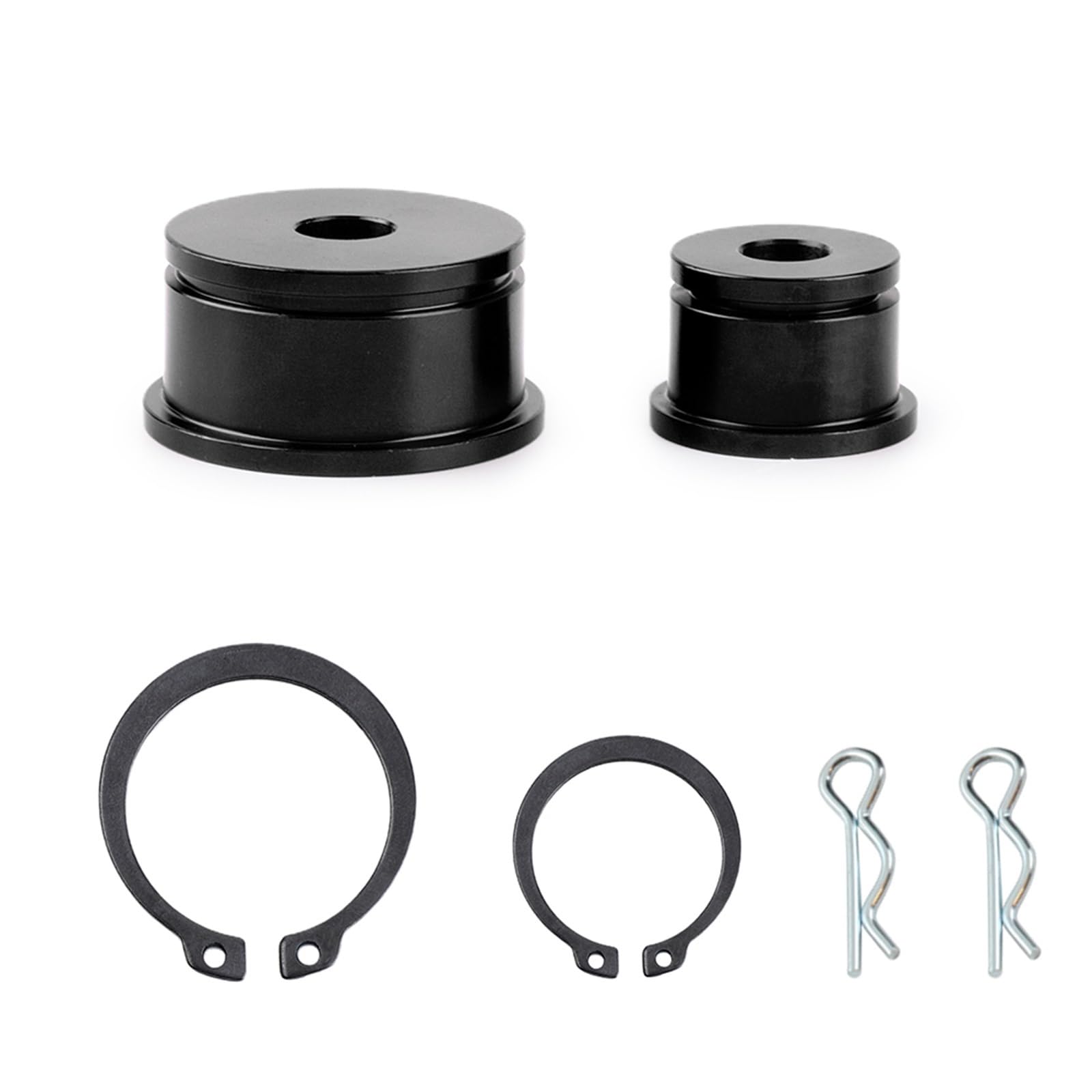 DGHBNP Bushings Fit For Civic 2002-2005 Si EP3 Fit For Acura Rsx Type S 2002-2006 Aluminum Shifter Cable Bushings Kit Bushing Kit(Glossy Black)