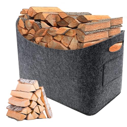 JOLIGAEA Borsa in Feltro per Legna da Ardere