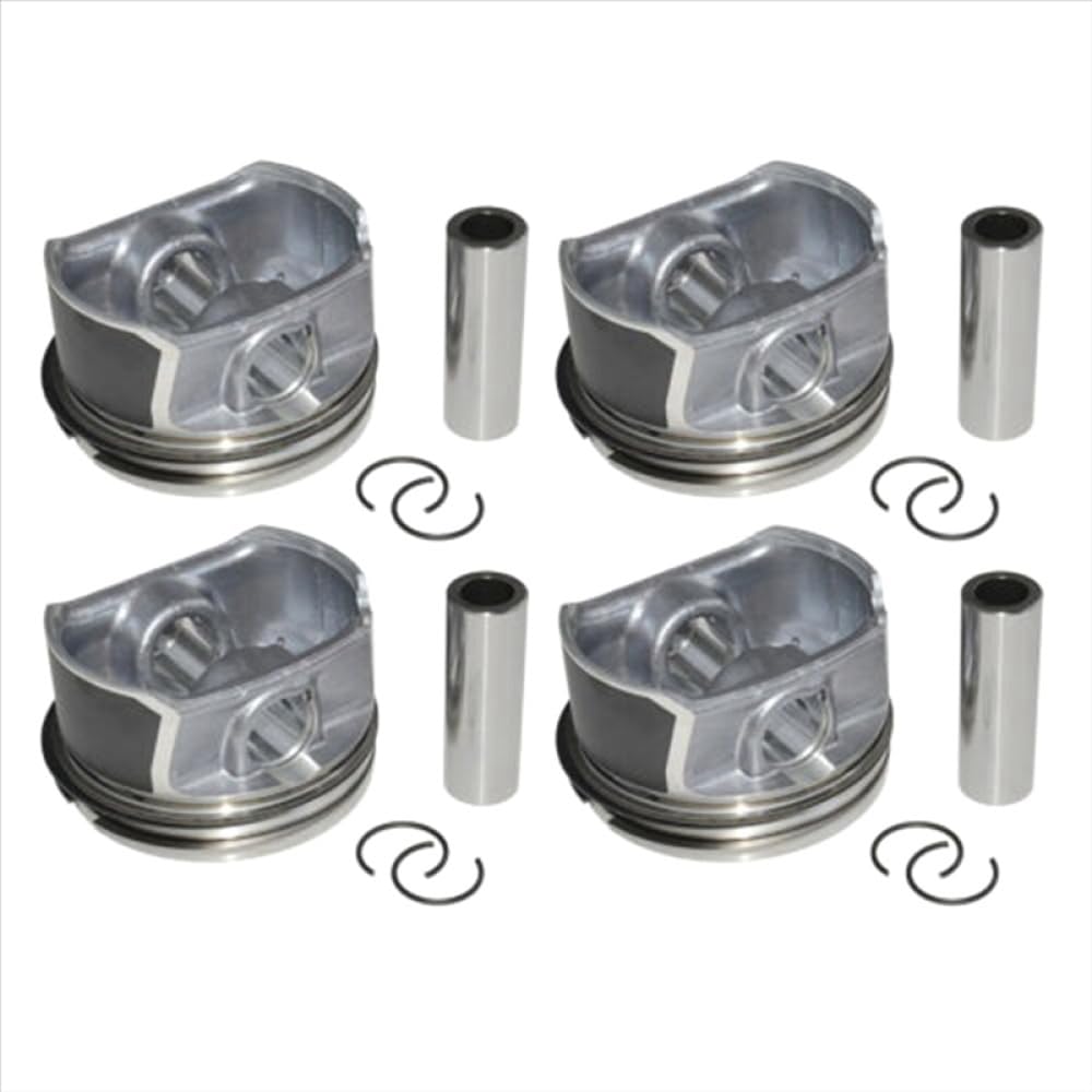 Set pistone e Fasce Elastiche Motore da 20 mm con Perno in Metallo Compatibile con Parti automobilistiche del Motociclo A3 A4 A6 C6 2.0 Gli 8K1927225B