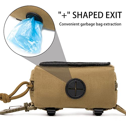 Dog Poop Bag Holder,Dog Waste Bag Dispenser Can Hold 2 Roll Poop Bag W/Carabiner for Leash Walking Dogs Pets (without Poop Bag) - Image 3