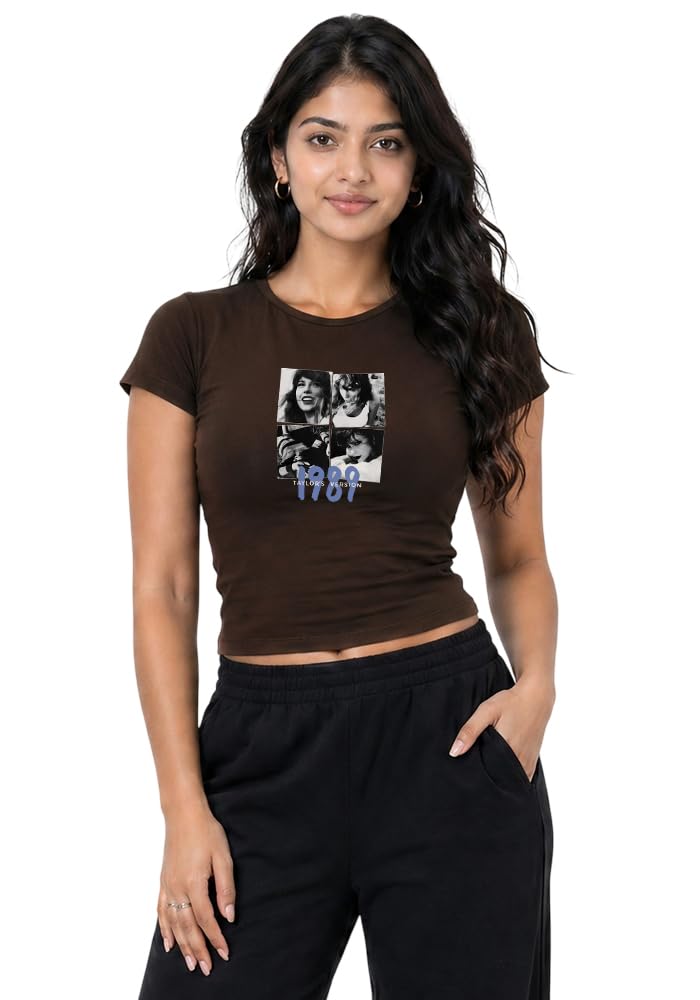 Women's Fitted Top Summer Printed Tshirt Cuddle Baby Tees Short Sleeve 220 GSM Soft Fabric-image-44
