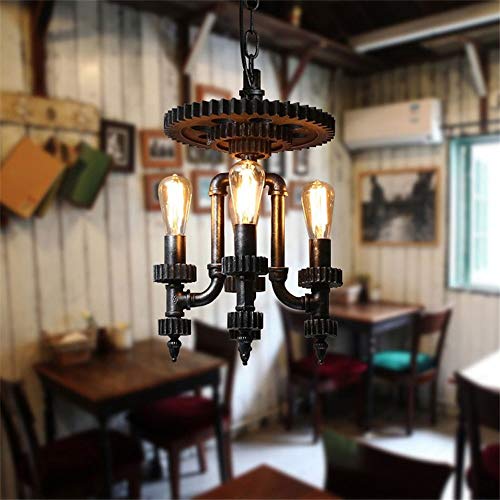 IXWQ Traditional 4-Lights Retro Industrial Wrought Iron Pendant Chandelier Lighting Vintage Steampunk Water Pipe Loft Hanging Lamp Fixture Adjustable Rustic Suspension Light Restaurant Cafe Fixtures steampunk buy now online IXWQ Traditional 4-Lights Retro Industrial Wrought Iron Pendant Chandelier Lighting Vintage Steampunk Water Pipe Loft Hanging Lamp Fixture Adjustable Rustic Suspension Light Restaurant Cafe Fixtures steampunk buy now online