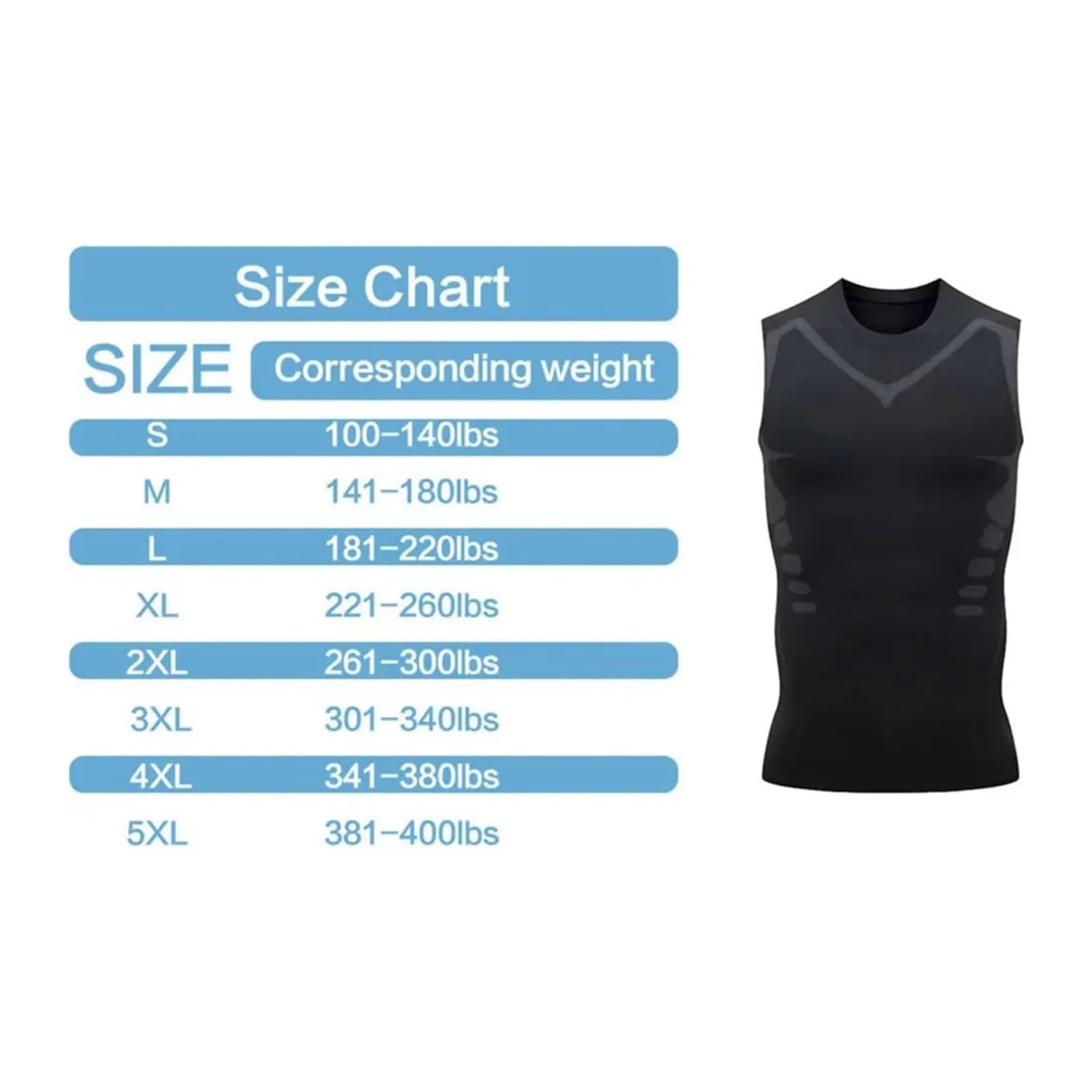 Mayoii Kompressionsshirt Für Herren - Body Shaper Mit Haken | Bauchkontrolle & Bessere Haltung | 93% Nylon 7% Spandex