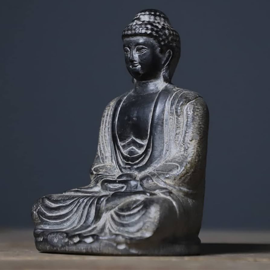 仏教　石仏 如来 細工彫刻 釈迦 縁起物 お釈迦様 釈迦如来 石彫仏像 Amazon｜釈迦如来像 天然の石造如来像 彫刻 釈迦牟尼仏座像 石像