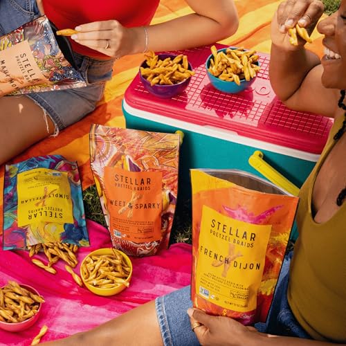 Stellar Snacks Variety Pack - 3 Flavors 5 Oz Bags, Maui Monk, Simply Stellar, Bold & Herby, Gourmet Pretzel Sticks, Vegan, Kosher, Non GMO, Peanut Free, Healthy Snack - image 7