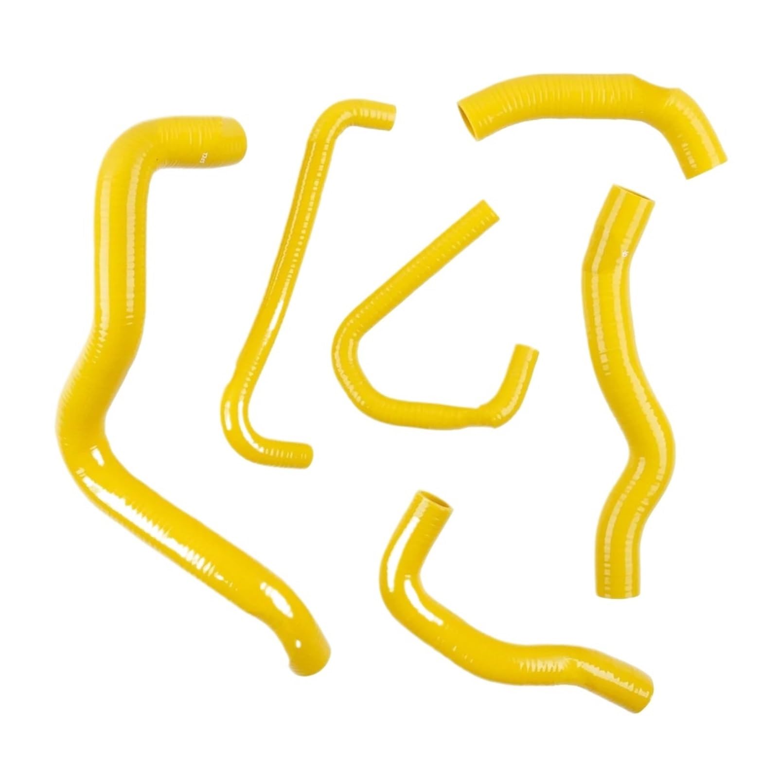 Straight Reducer Hose Coupler Fit for Kawasaki Ninja ZX6R ZX 6R ZX636 ZX600R 2009-2021 Motorcycle Silicone Radiator Heater Coolant Tube Pipe Hose Kit(Yellow)