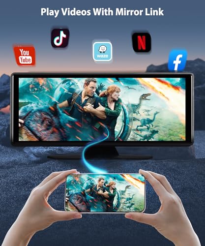 Pantalla portátil de auto 10.26” con CarPlay inalámbrico miniatura 5
