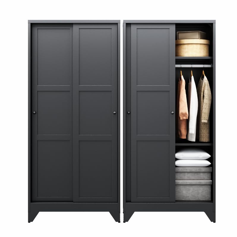 Letaya Sliding Door Armoire Wardrobe