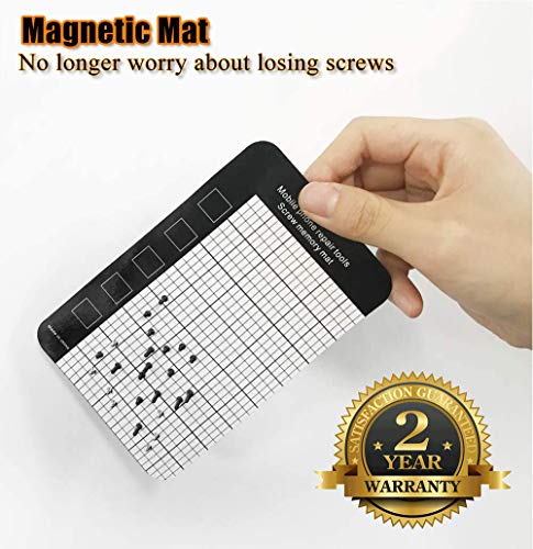 Precision Screwdriver Set Magnetic - Mini 124 in1 Professional Screw driver Tools Sets PC Repair Kit for Mobile Phone Tablet Computer Watch Camera Eyeglasses Electronic Devices DIY Hand Work (PURPLE)