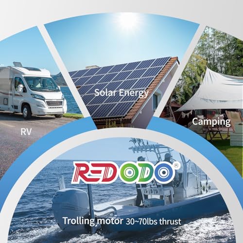 Image of Redodo 12V 100Ah LiFePO4 Battery with Low-Temp Protection, Group 31 Lithium Battery Built-in 100A BMS, 4000+ Deep Cycles, 10-Year Lifetime, Ideal for Trolling Motor, Boat, RV, Cold Areas - 2 Pack