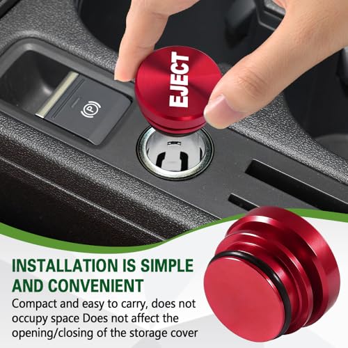 Image of Car Cigarette Lighter Plug Cover, Cigarette Lighter Cap, Aluminum Power Outlet Protective Cover, Waterproof Plug Cap for Auto Boat with Standard 12 Volt Power Source